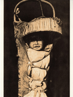 AN APACHE BABE EDWARD CURTIS NORTH AMERICAN INDIAN PHOTO